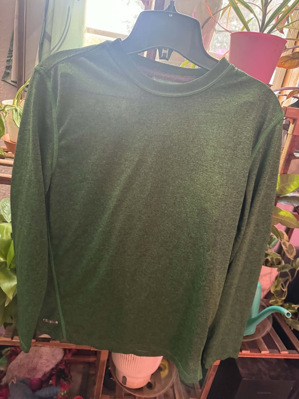 STARTER Forest Green Heather Long Sleeve Tee
